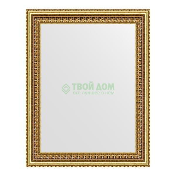 Зеркало в багетной раме Evoform бусы золотые 46 мм 38х48 см