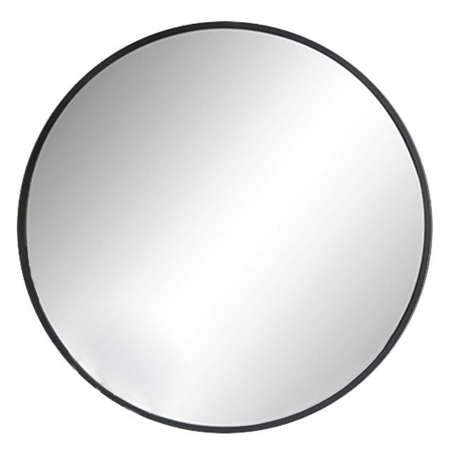 зеркало круглое ROLLAND D-600мм в металлической раме черный