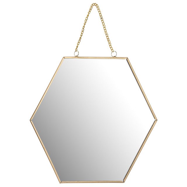 зеркало подвесное KOOPMAN 300х340мм стекло/металл золото