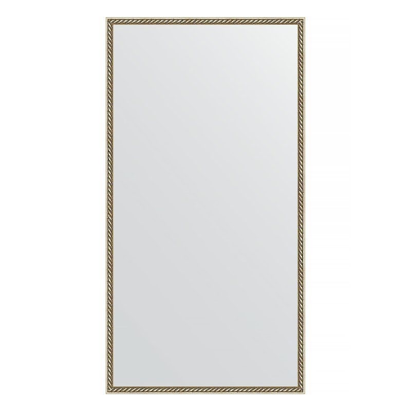 Зеркало в багетной раме Evoform витая латунь 26 мм 68х128 см