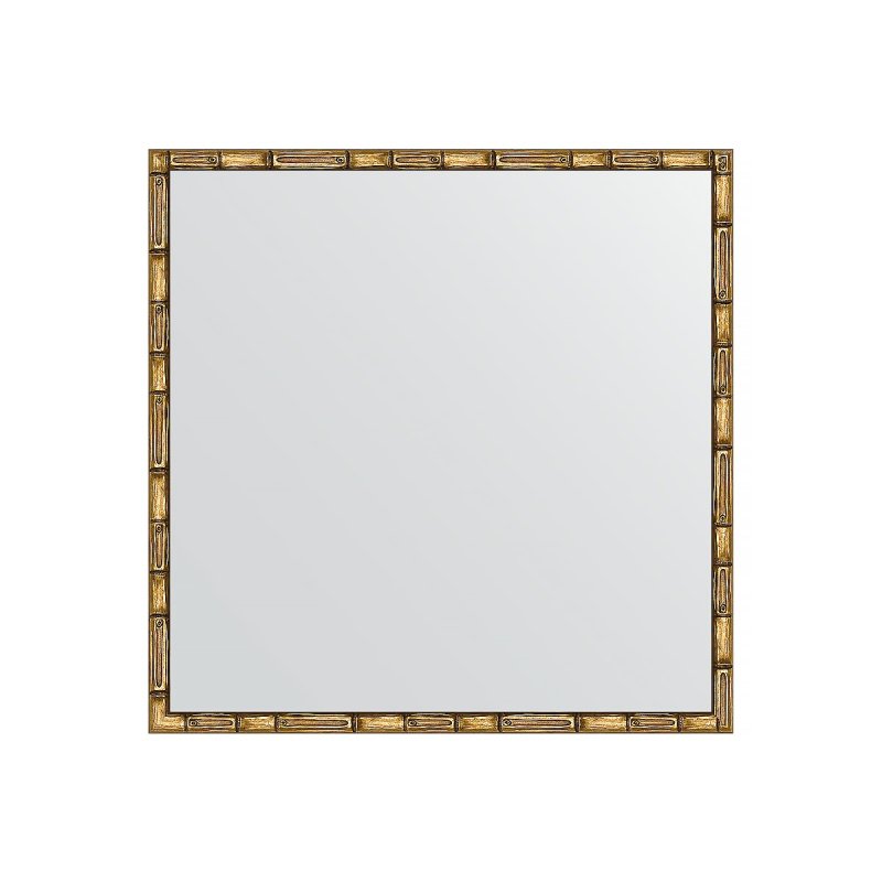 Зеркало в багетной раме Evoform золотой бамбук 24 мм 67х67 см