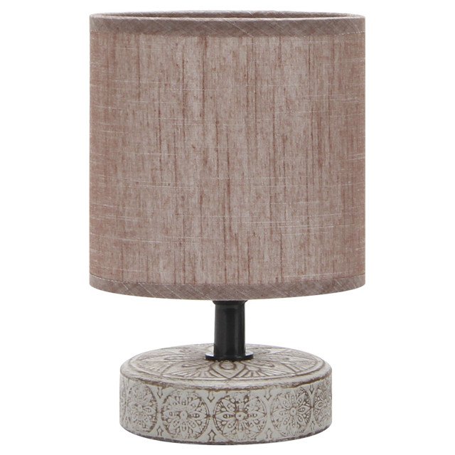 лампа настольная RIVOLI Eleanor E14 40Вт керамика ткань кофейная