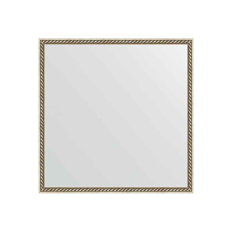 Зеркало в багетной раме Evoform витая латунь 26 мм 68х68 см