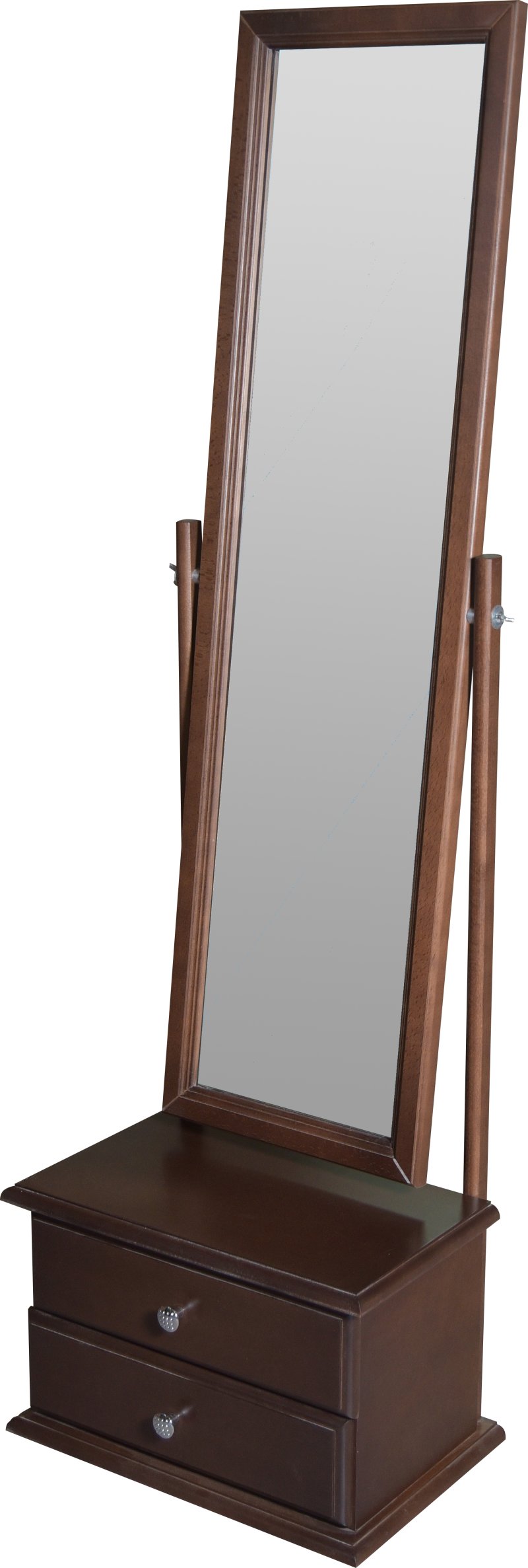 Зеркало «Селена» С тумбой, средне-коричневый