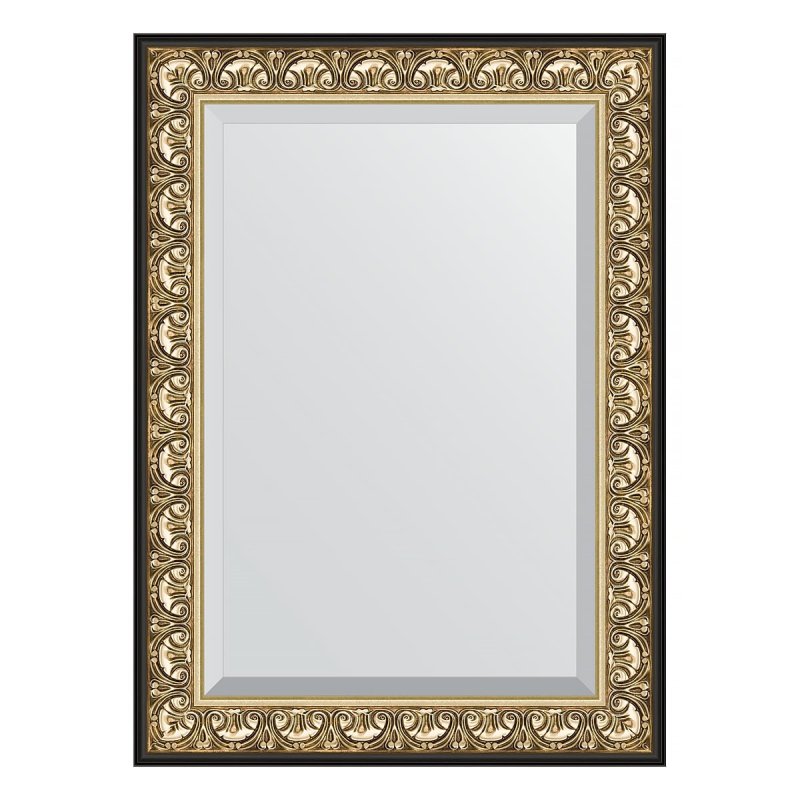 Зеркало с фацетом в багетной раме Evoform барокко золото 106 мм 80х110 см