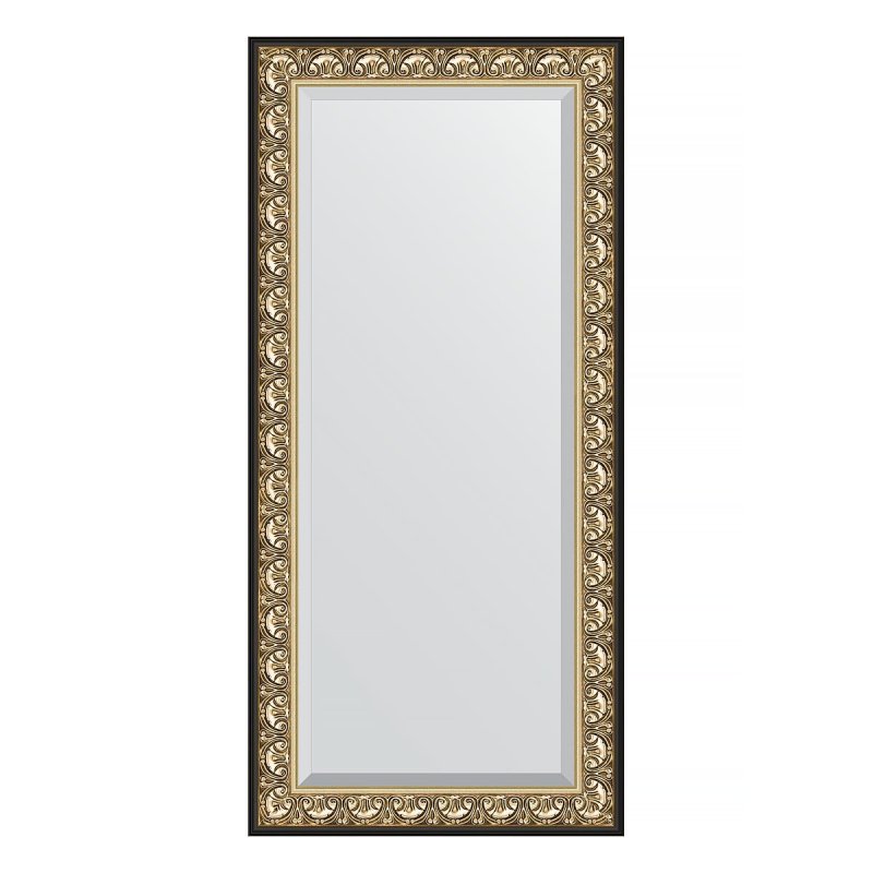 Зеркало с фацетом в багетной раме Evoform барокко золото 106 мм 80х170 см