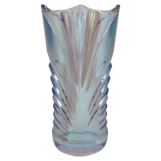 ваза GLASSTAR Васильковый 20см стекло