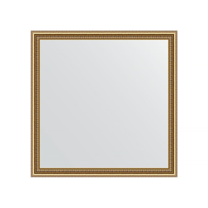 Зеркало в багетной раме Evoform бусы золотые 46 мм 72х72 см