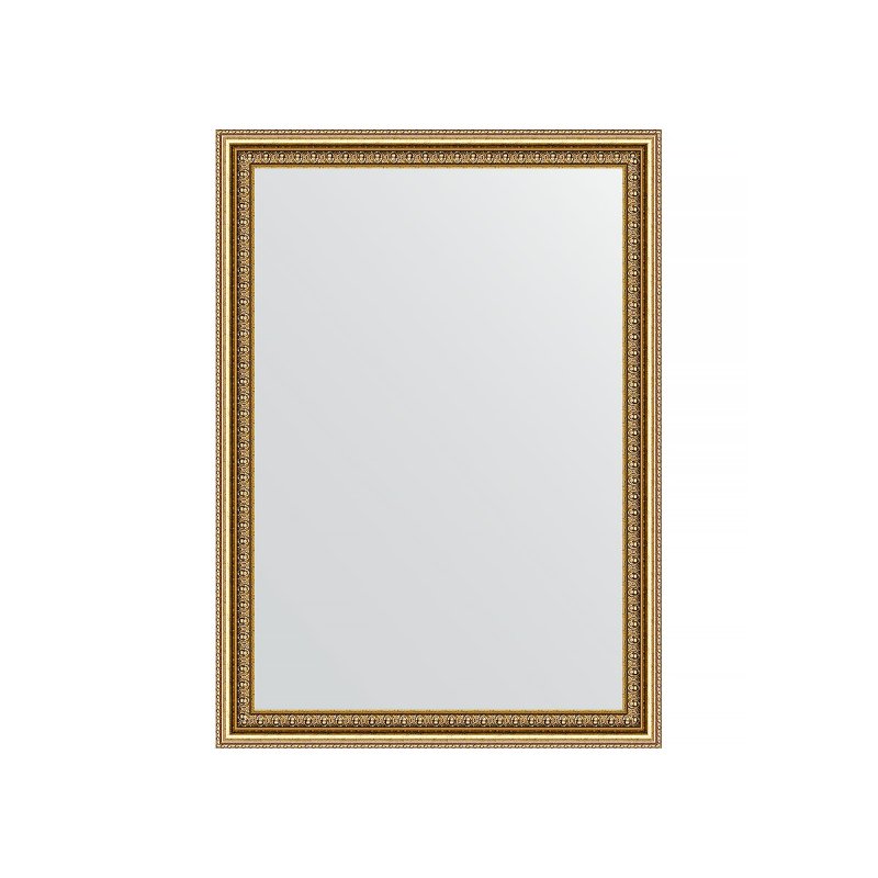 Зеркало в багетной раме Evoform бусы золотые 46 мм 52х72 см