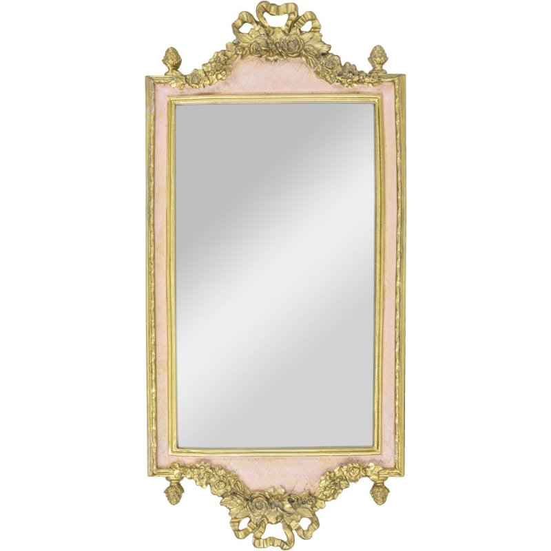 Зеркало настенное Glasar розовое 19х3х40 см