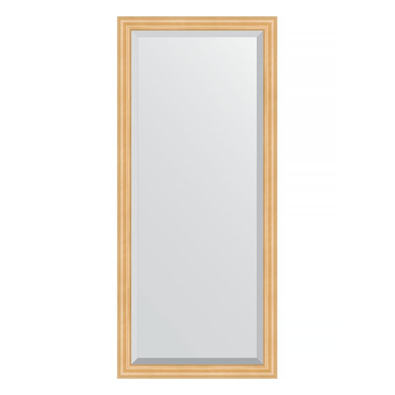 Зеркало с фацетом в багетной раме Evoform сосна 62 мм 71х161 см