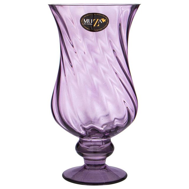 ваза MUZA Elegia lavender 27см стекло