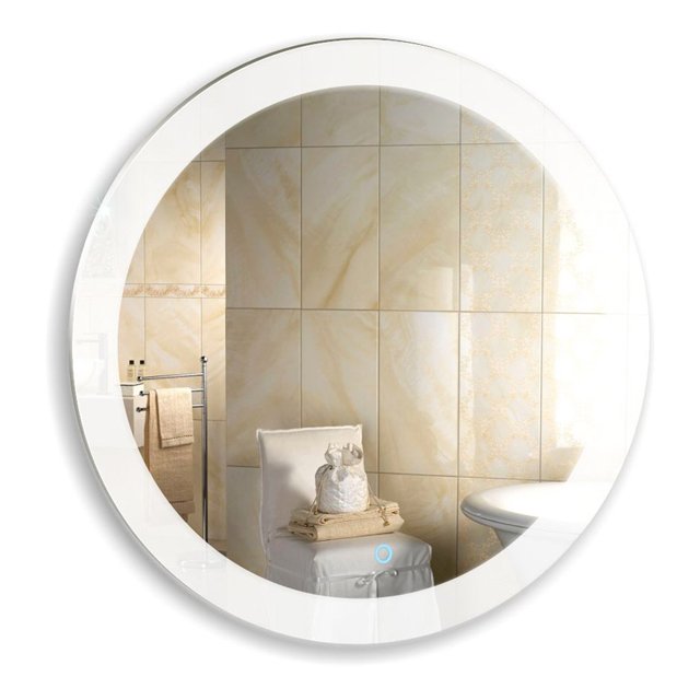 зеркало для ванной Перла D77 см, сенсорный выключатель