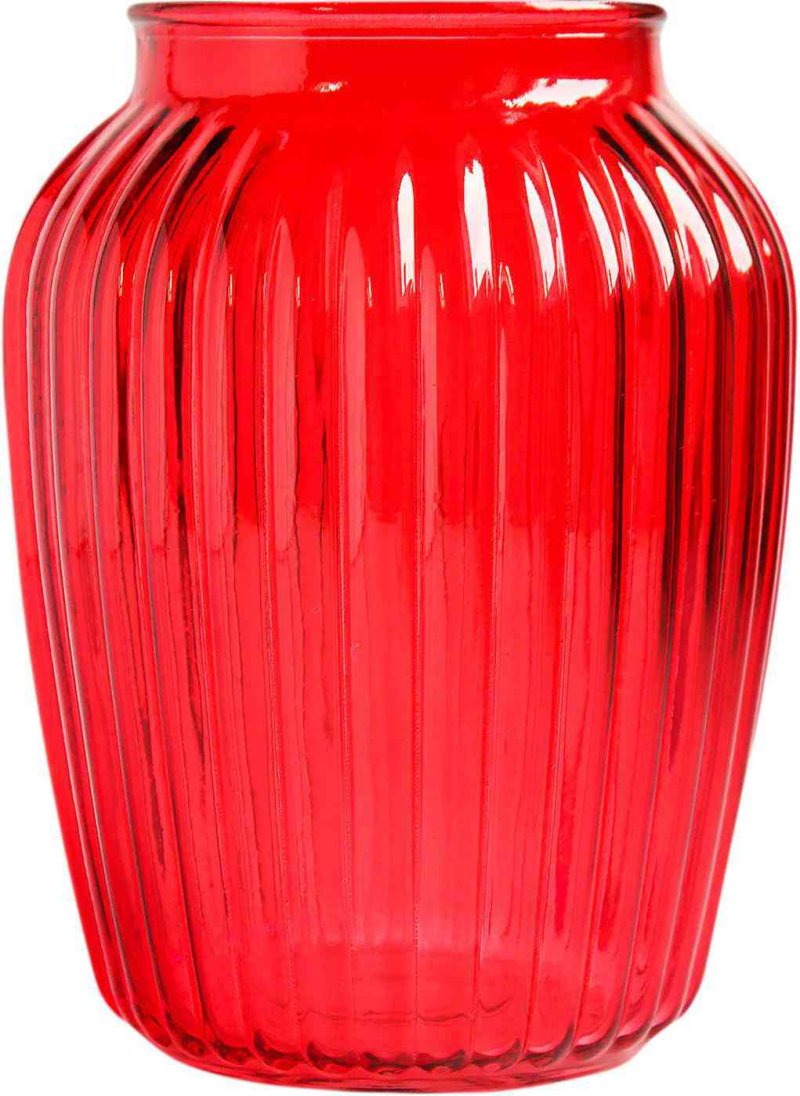 Ваза Луана цвет: рубин, 19,5×15 см