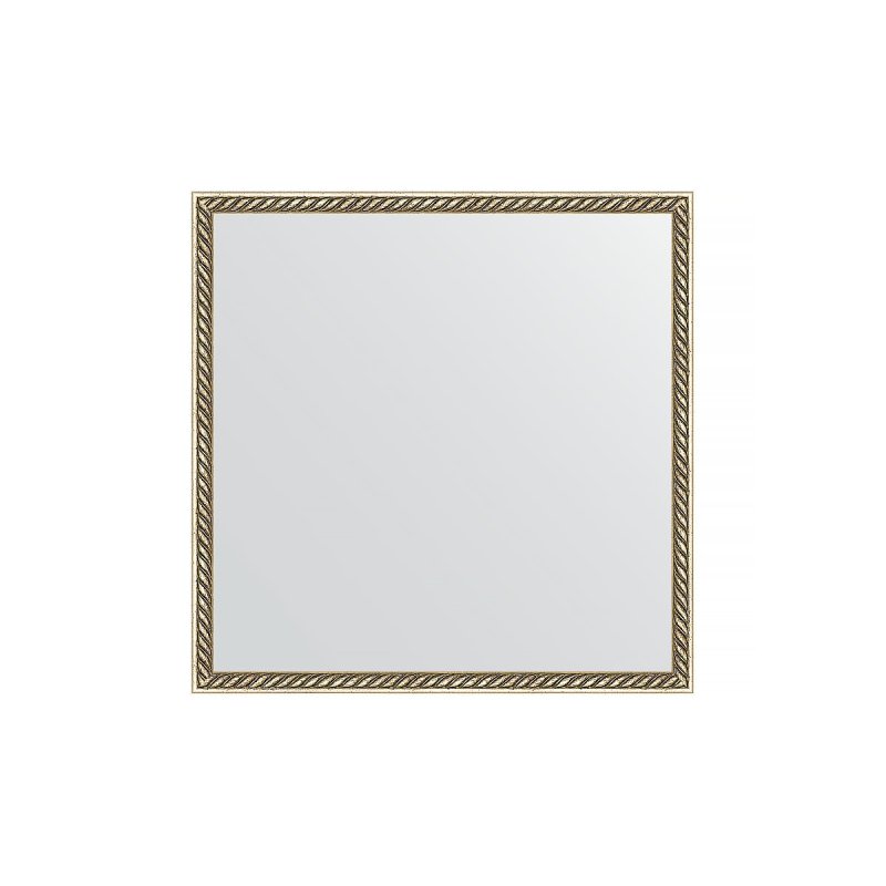 Зеркало в багетной раме Evoform витая латунь 26 мм 58х58 см