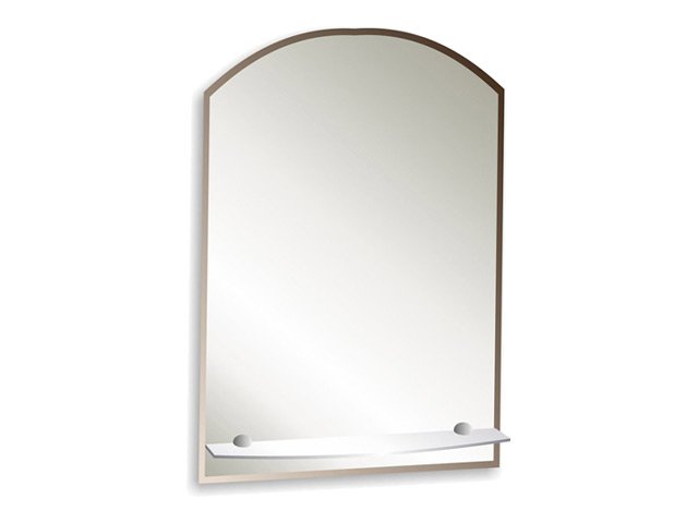 зеркало для ванной Шанс Люкс 49,5х67 см с полкой фацетом 10 мм