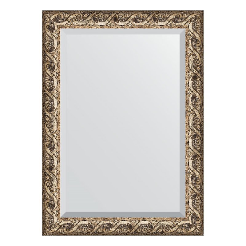 Зеркало с фацетом в багетной раме Evoform фреска 84 мм 76х106 см