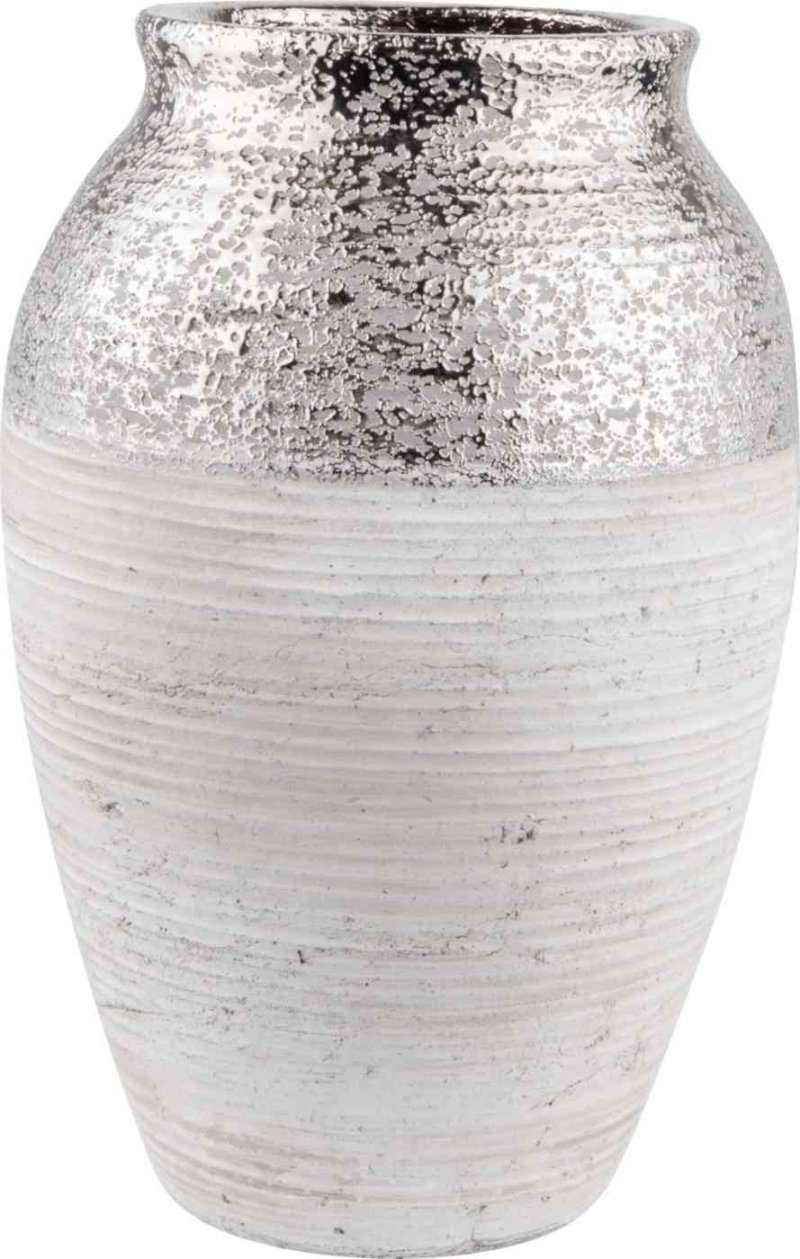 Ваза декоративная металлическая Вещицы Фактура цвет: серый, 16×16×25 см
